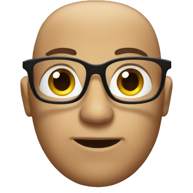 Myself wearing glasses emoji
