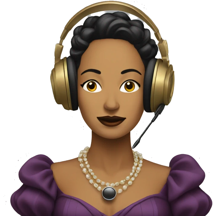 countess listening music emoji