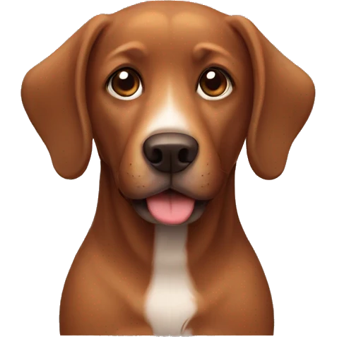 brown dog emoji