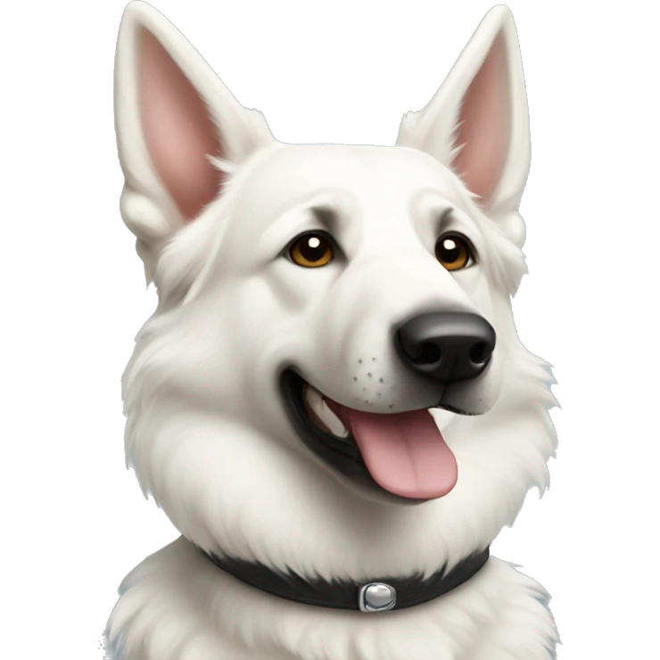 White German shepherd  emoji