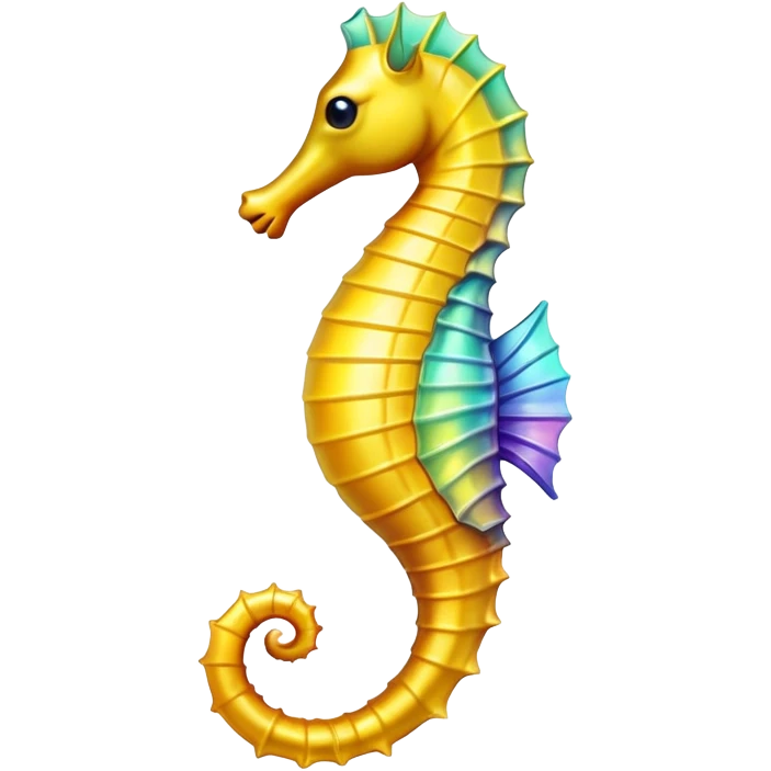 Yellow seahorse emoji