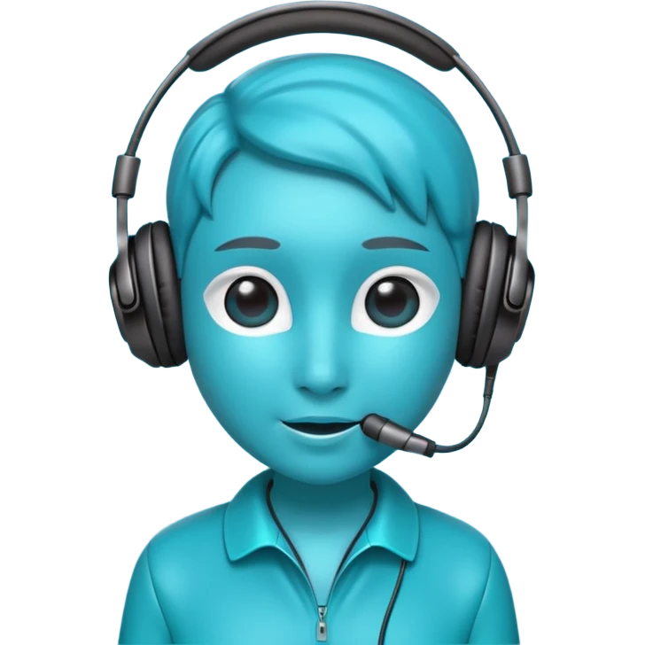 blue kiwi ai agent with headphone emoji