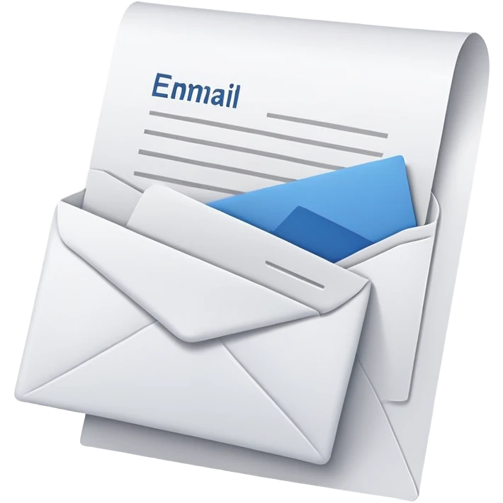 email e-receipt and paper receipt  emoji