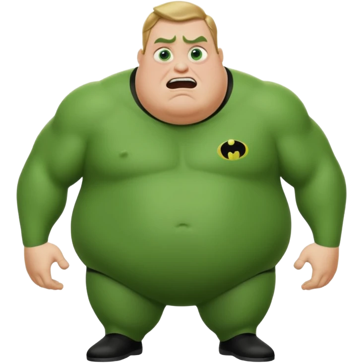 green fat mr incredible farting emoji