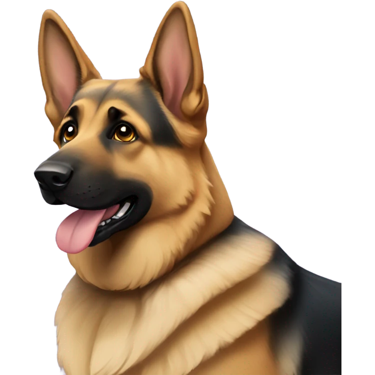 German shepherd named violet  emoji
