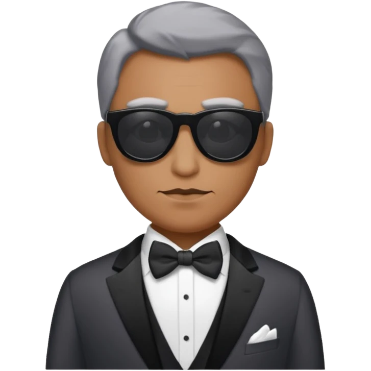The bogeyman in sunglasses and a tux  emoji