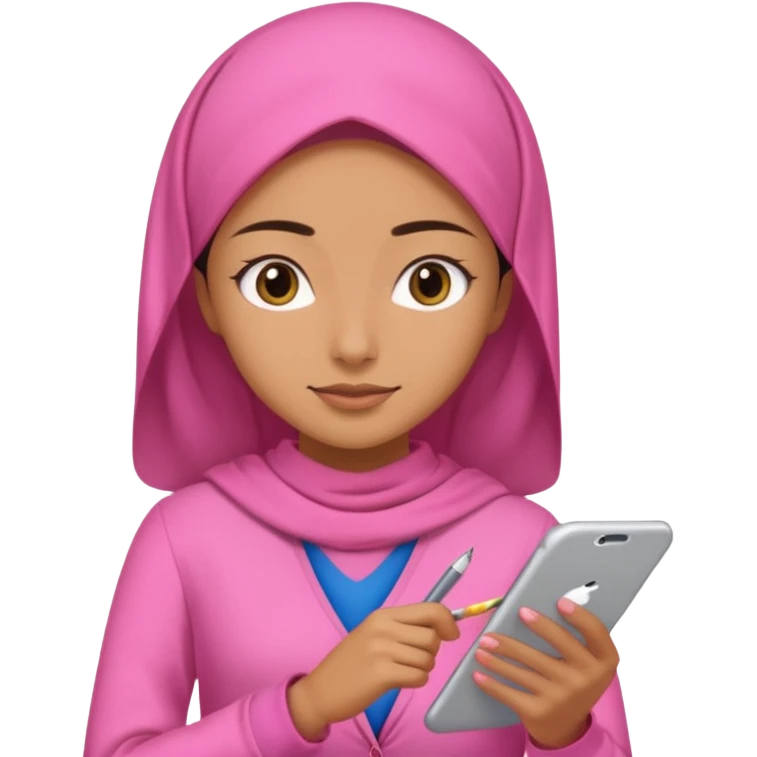 کار های روزانه زنانه صورتی بدون حجاب  emoji