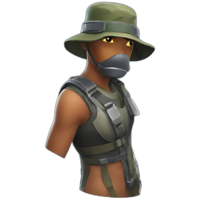 Fortnite mae chapter 4 season 4 with bucket hat on emoji