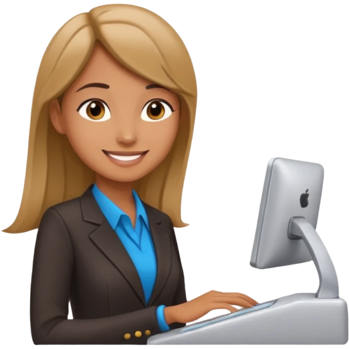receptionist side profile standing emoji