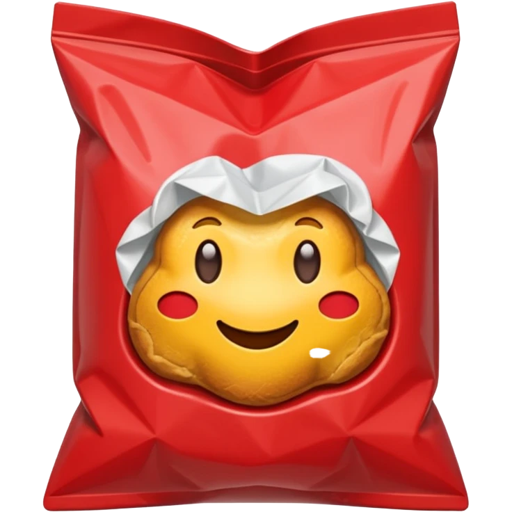 Red snack bag emoji