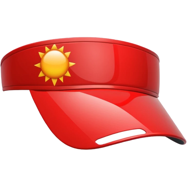 Sun Visor,red emoji