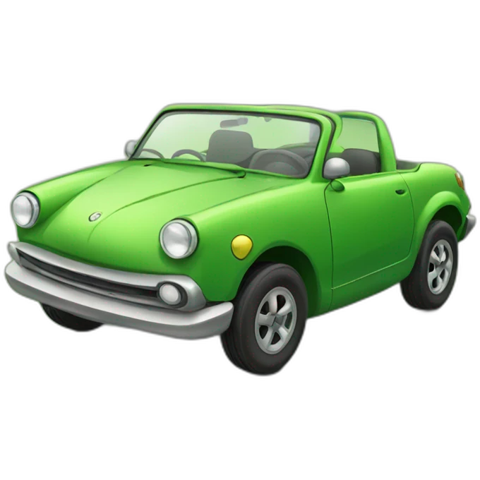 Frog car emoji