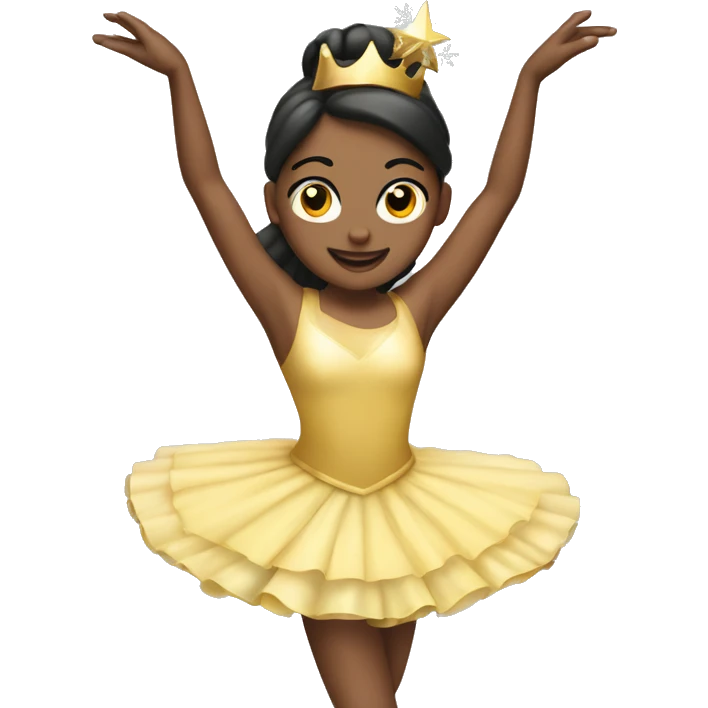 Bailarina con atuendo navideño emoji