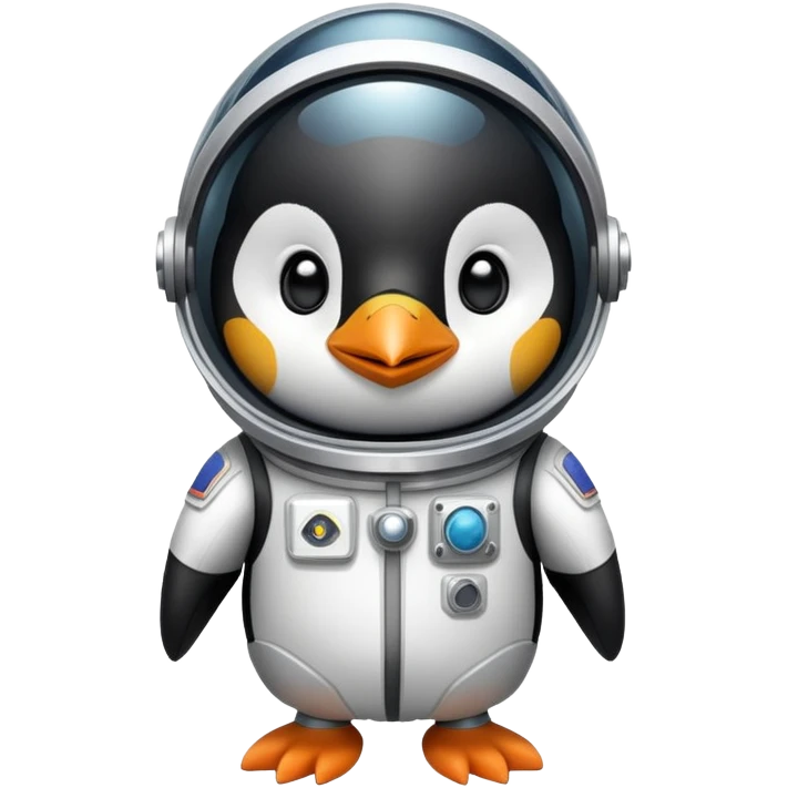 Penguin in space emoji