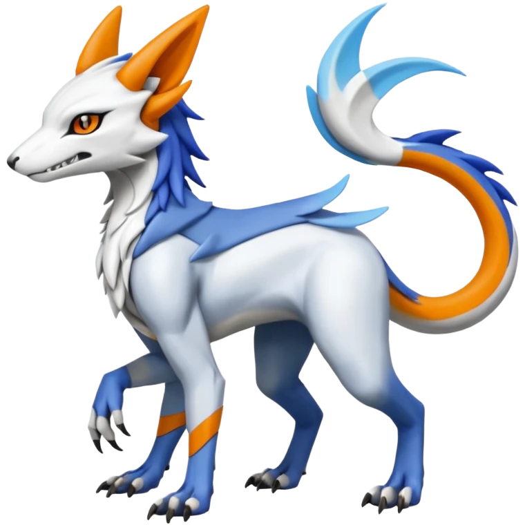 Meloetta-Renamon-Wargreymon-Sergal-Pokémon-Digimon-Fakémon-fusion-hybrid-creature emoji