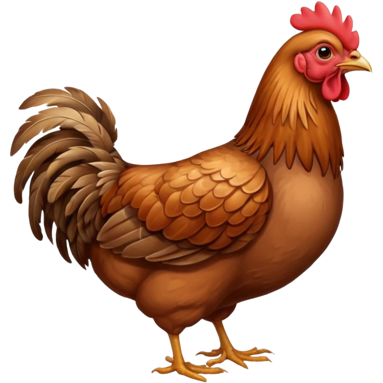High resolution of A hen  emoji