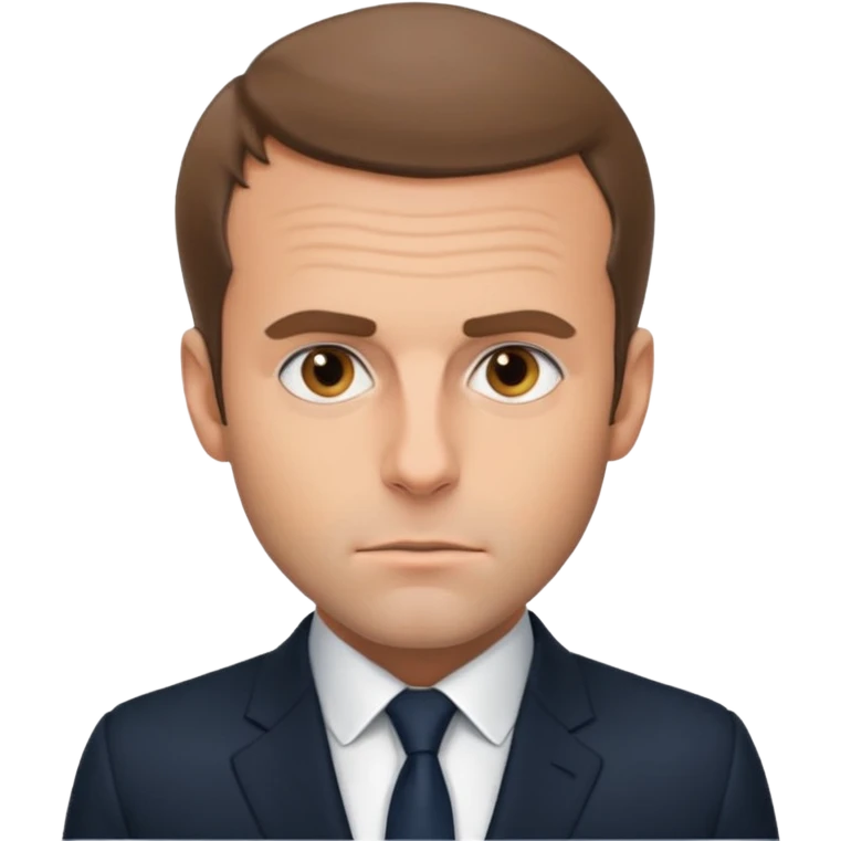 Emanuel macron qui se pose une question emoji
