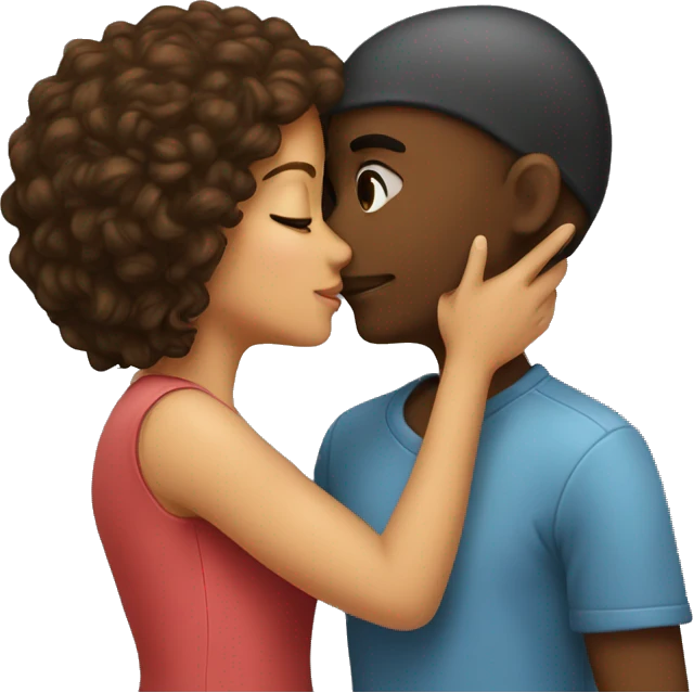 Boy kiss girl  emoji