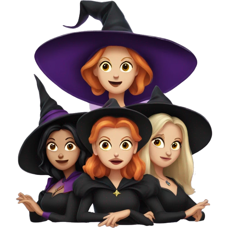Hocus pocus witches emoji