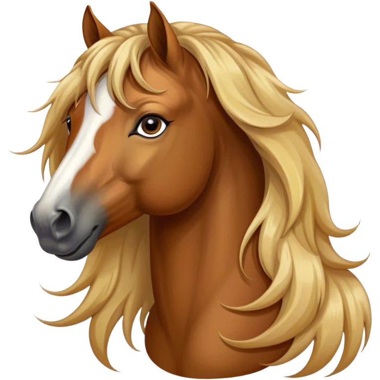 beautiful horse closeup portrait emoji