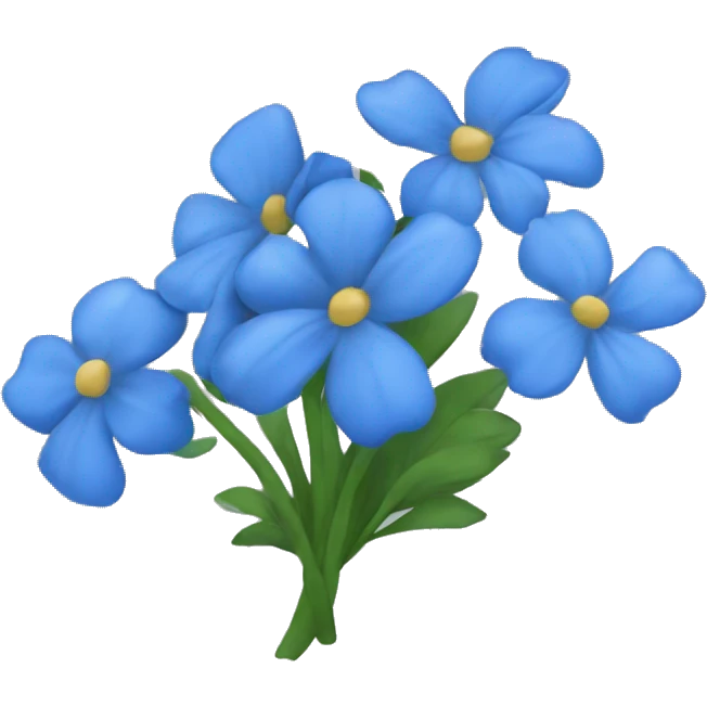 Flor azul emoji
