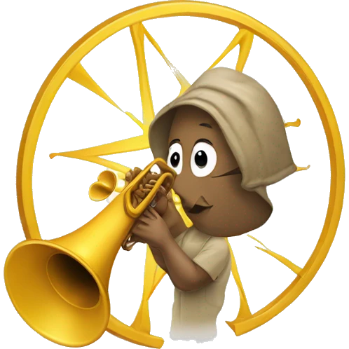 un sol con trompeta  emoji