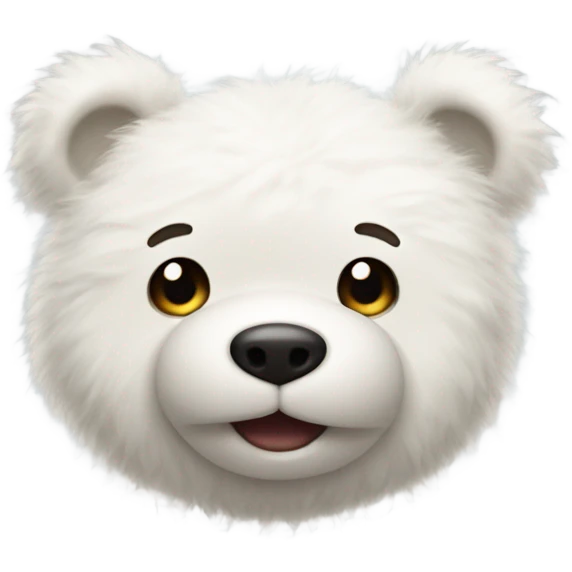 Teddy bear white emoji