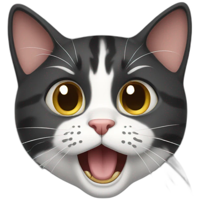 Shocked cat emoji