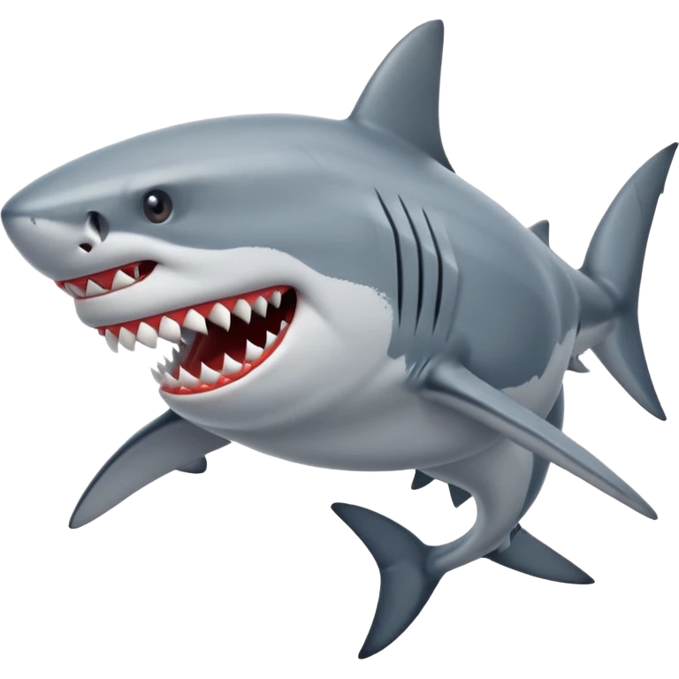 a shark wearing Nike shoes emoji