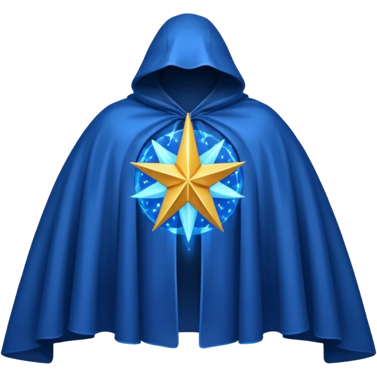a fantasy magic star pattern cloak emoji