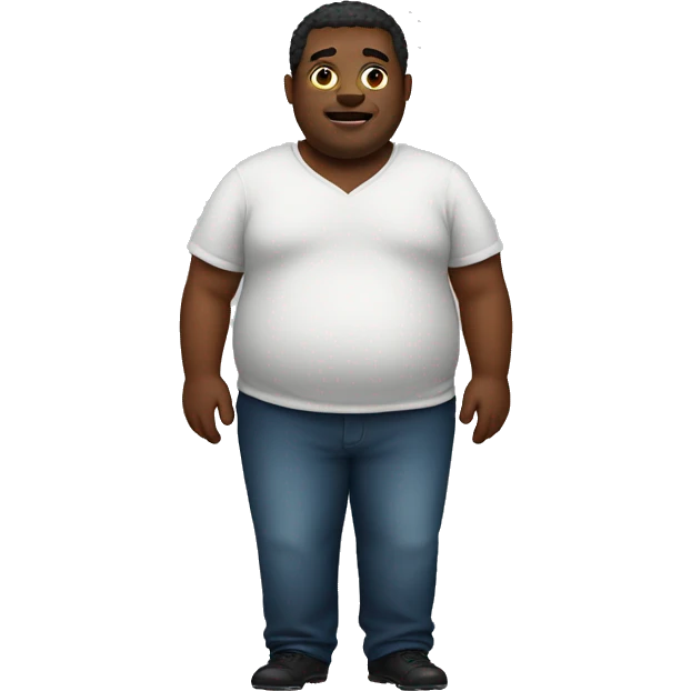 fat black man emoji