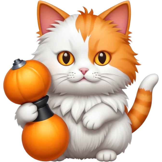 cat holding a bomb emoji