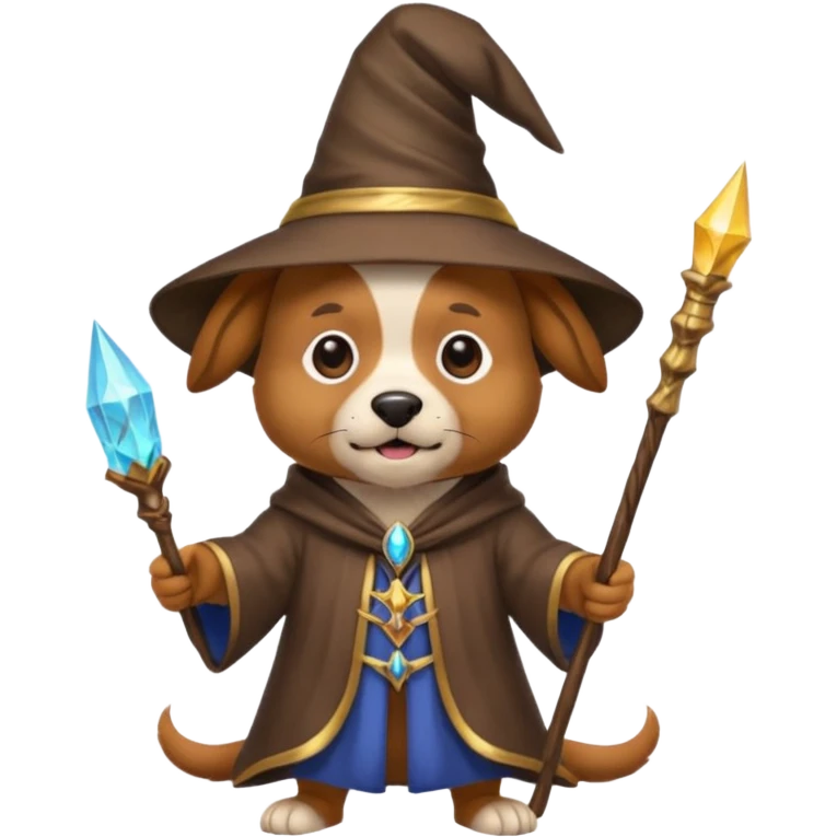 Dog wizard emoji