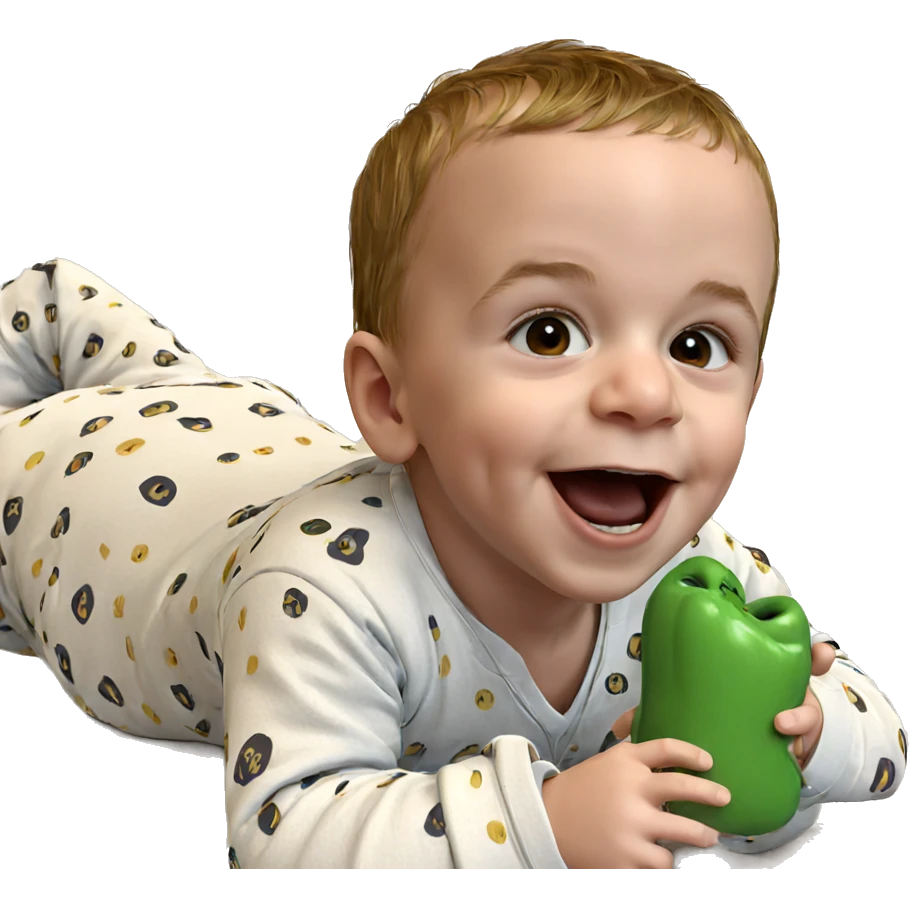 smiling boy in pajamas emoji