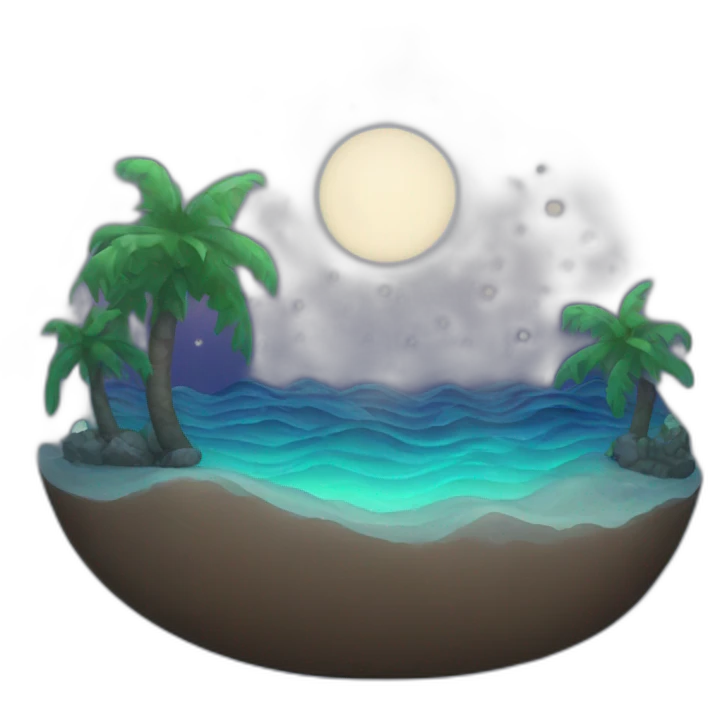  ocean night  emoji