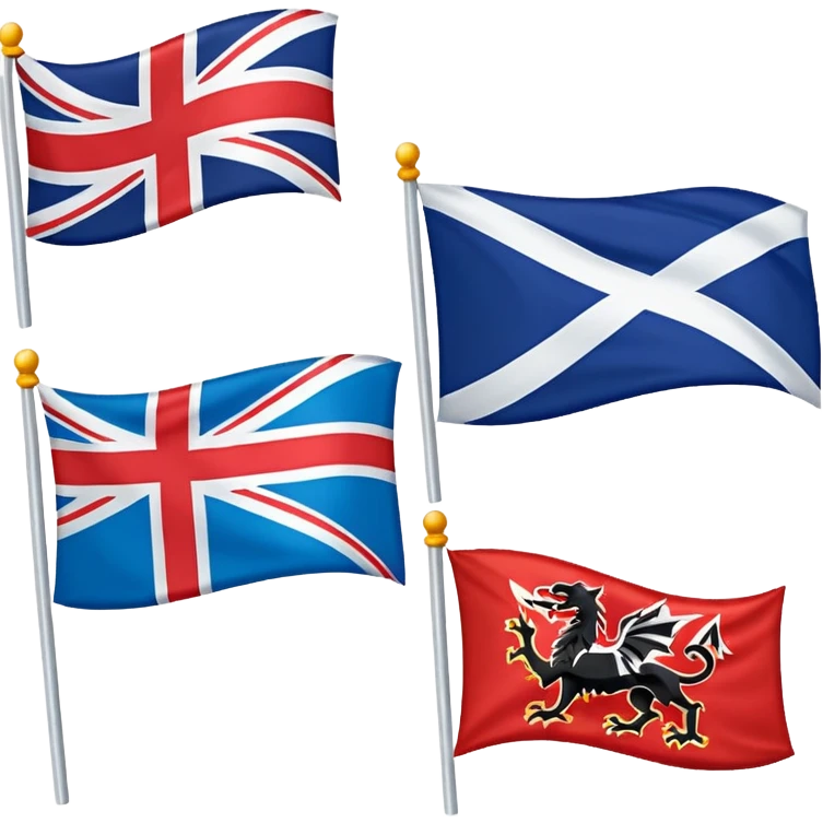 Great Britain, uk, England, Scotland, wales, flags emoji