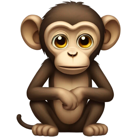 Sad monkey emoji
