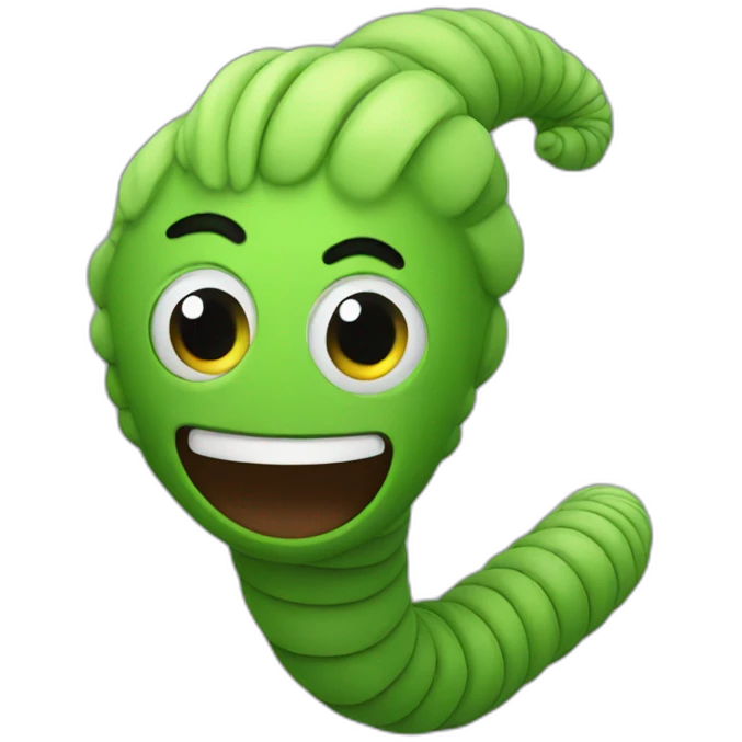 hero worm  emoji