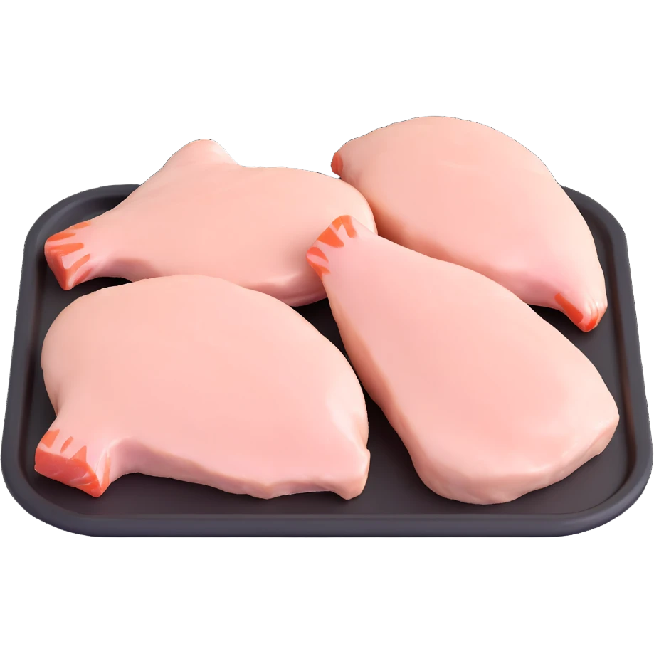 raw chicken breast on a tray emoji