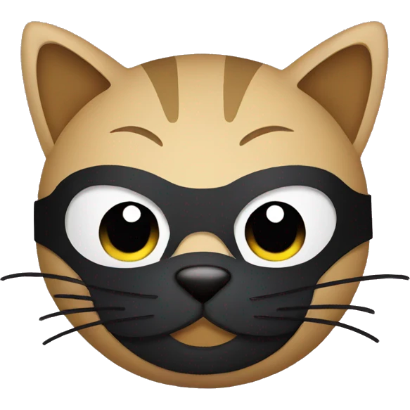 cat in ninja mask emoji