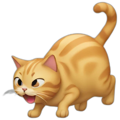 cat farting emoji