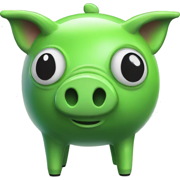 alien piggy bank emoji