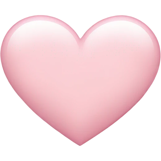 Light pink( very light) heart emoji