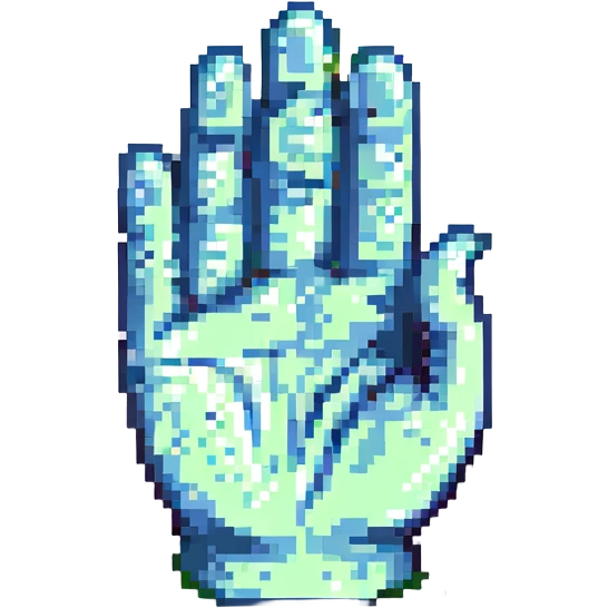 a hand emoji