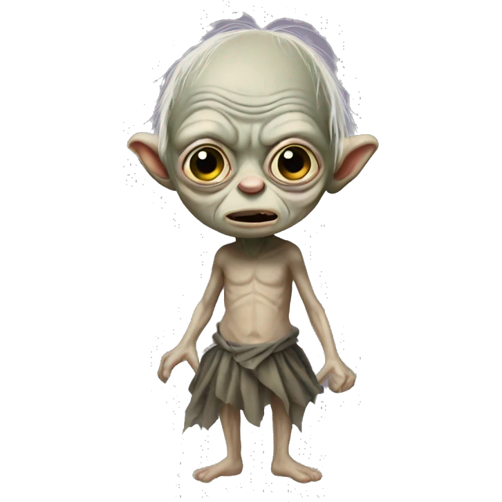 Gollum wearing a tutu  emoji