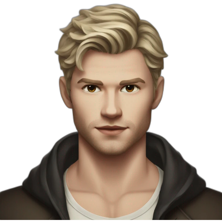 Klaus mikaelson short haircut realistic detailed emoji
