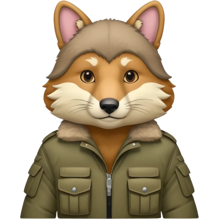 Animal wearing bullet proof jocket emoji