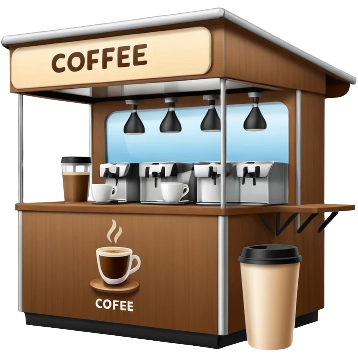 pop up coffee booth emoji