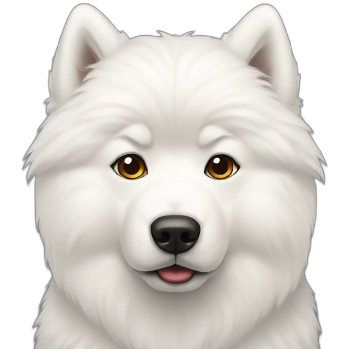 Sad samoyed emoji
