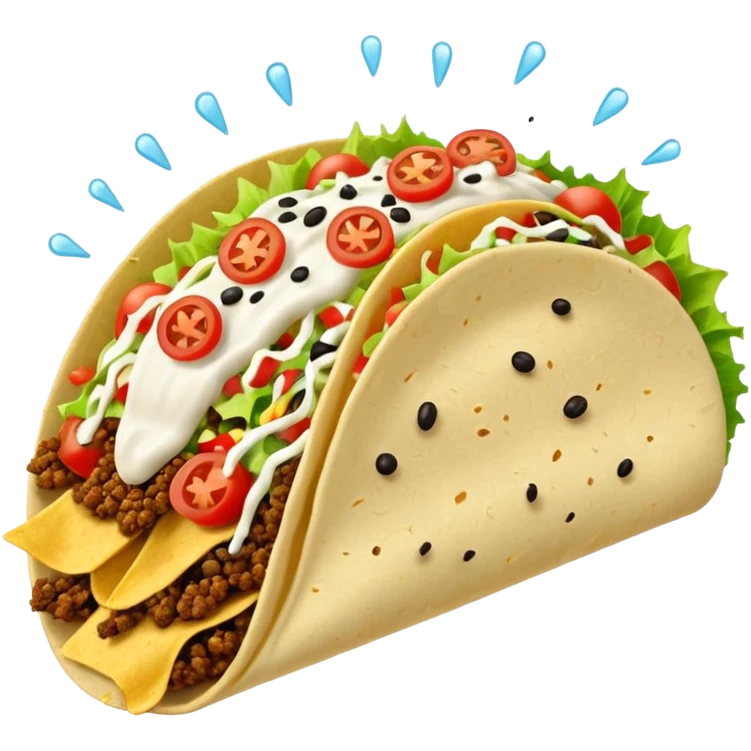 tacos raining down emoji